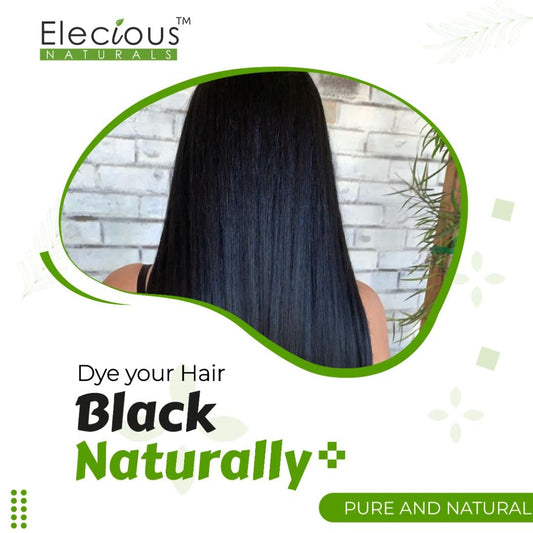 Elecious Naturals Indigo and Henna Powder for Black Hair Natural Hair Dye, 400 gm
