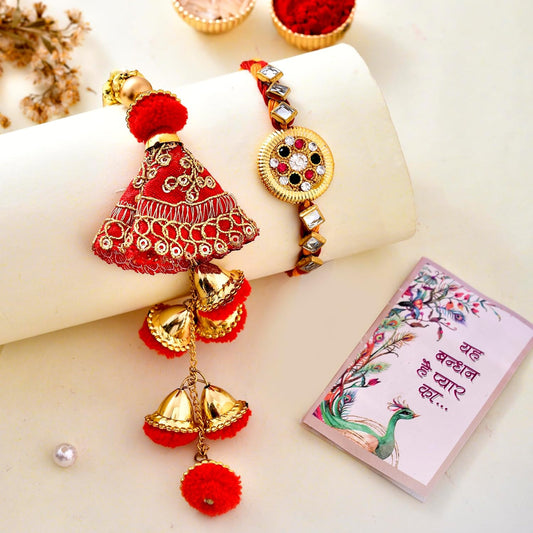 Rakhi with Gift for Brother and bhabhi