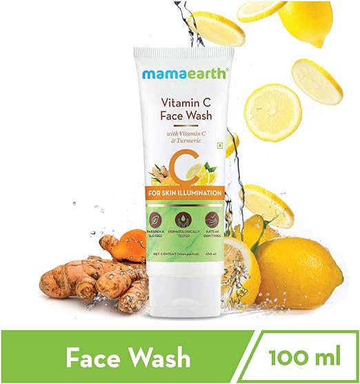 Mamaearth Vitamin C Face Wash with Vitamin C and Turmeric for Illumination ,100 ml