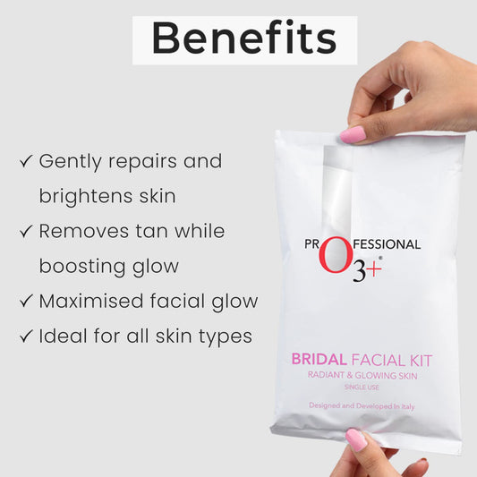 O3+ Bridal Facial Kit for Radiant & Glowing Skin, (60g+69ml)