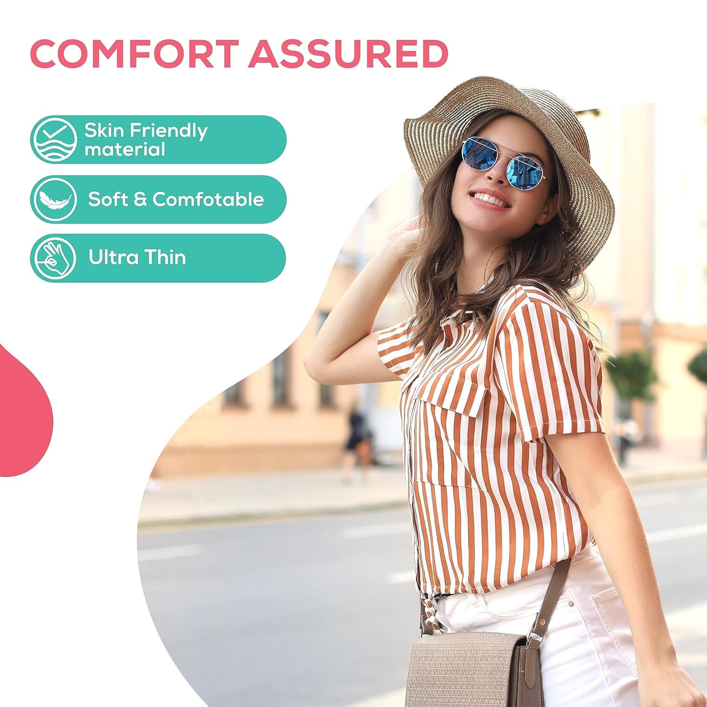 Evereve Disposable Underarm Sweat Pads (24's x 2) 48 pcs for Women & Men, Folded