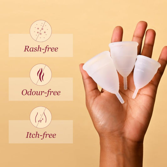 Carmesi Menstrual Cup for Women | Medium Size - With Free Pouch