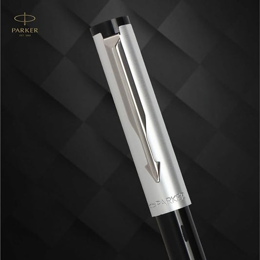 Parker Beta Premium FP GT Fountain Pen With Ink Cart (Silver)