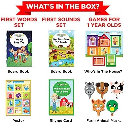 Einstein Box For 1 Year Old Boys/Girls | Toys | Board Books And Pretend Play | Learning And Educational Toys & Games (1 Box Set) (Medium Multicolor)
