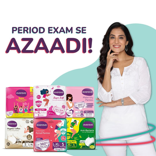 Evereve Period Panty For Girls & Women, (XL-XXL), 10 Pcs