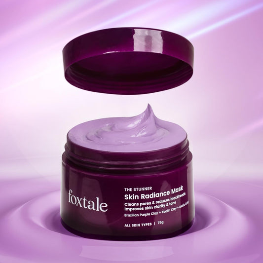 Foxtale De-Tan Face Mask for Glowing Skin| Clay Mask, 75 gm