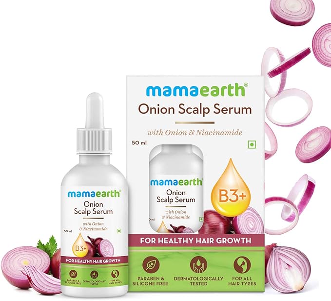 Mamaearth Onion Scalp Serum for Healthy Hair Growth, 50 ml