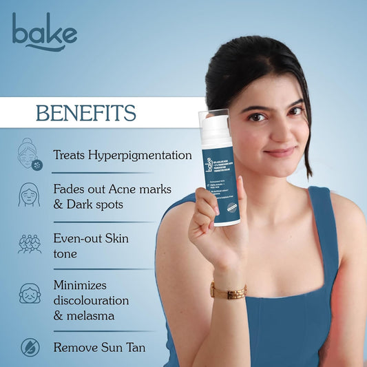 Bake 10% Azelaic Acid + 5% Tranexamic Acid Pigmentation Corrector Cream ,30 gm