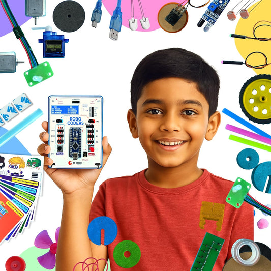 Robocoders STEM Robotics Kit for Kids 8-14 | Build 30+ Robots & Smart Machines
