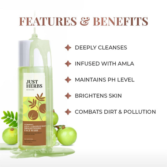 Just Herbs Brightening Face Wash 50 gm
