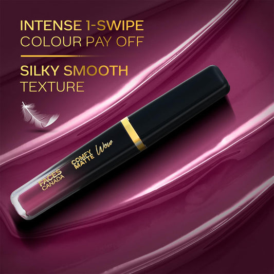 FACESCANADA Comfy Matte Wow Liquid Lipstick - Orchid Opulence 10, 3.8ml