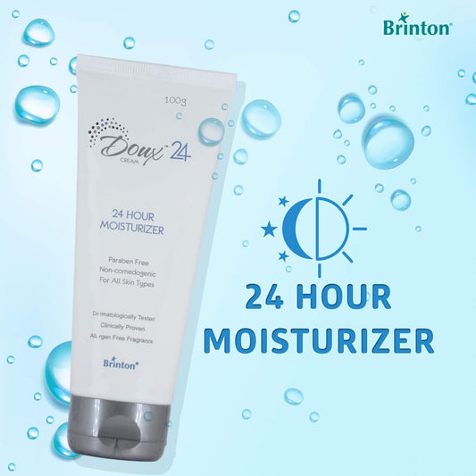 Brinton Doux 24 Hour Moisturizer Cream, Lightweight, Non-Greasy, Non-Irritating, 100 gm