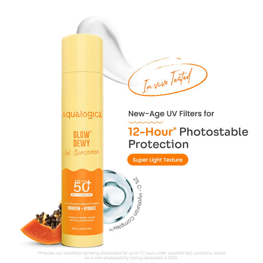 Aqualogica Glow+ Dewy Sunscreen SPF 50 PA+++, 50 gm