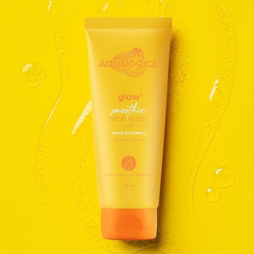 Aqualogica Glow+ Smoothie Face Wash, With Vitamin C & Papaya, 100 gm