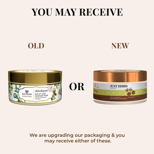Just Herbs Ayurvedic Shirolepam Hair & Scalp Treatment Mask Cream 200 gm