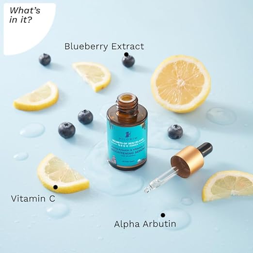 Pilgrim Korean 2% Alpha Arbutin & 3% Vitamin C Brightening Face Serum, 30ml