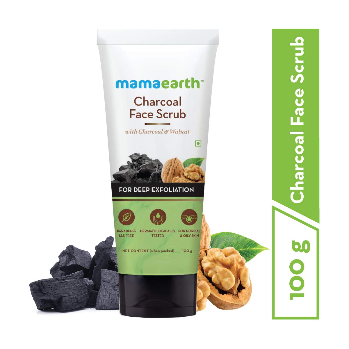 Mamaearth Charcoal Face Scrub - 100 gm