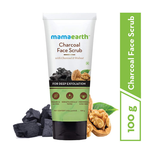 Mamaearth Charcoal Face Scrub - 100 gm