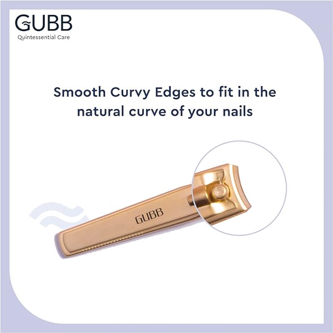 GUBB Nail Clipper For Men & Women - Gold