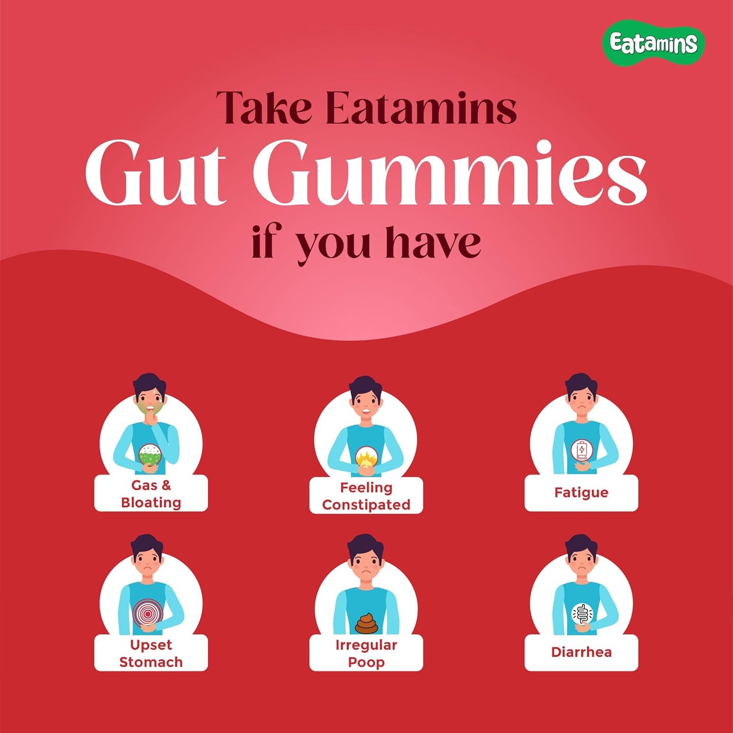 Eatamins Probiotic & Multivitamin Gummies – Strawberry Flavor, 30 Count