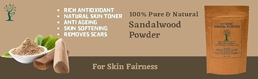 Etheric Natural Sandal Powder, 100 gm