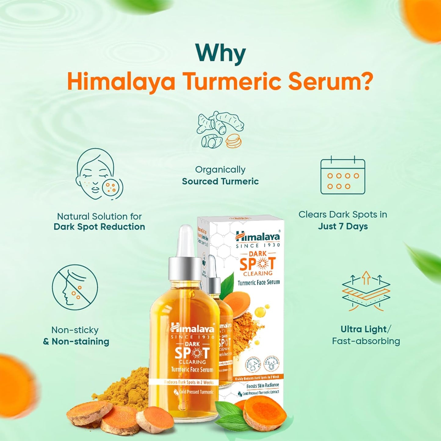 Himalaya Dark Spot Clearing Turmeric Face Serum,30 ml