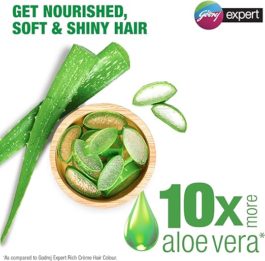 Godrej Expert Rich Crème Hair Colour Shade - Pack of 4 (NATURAL BLACK)