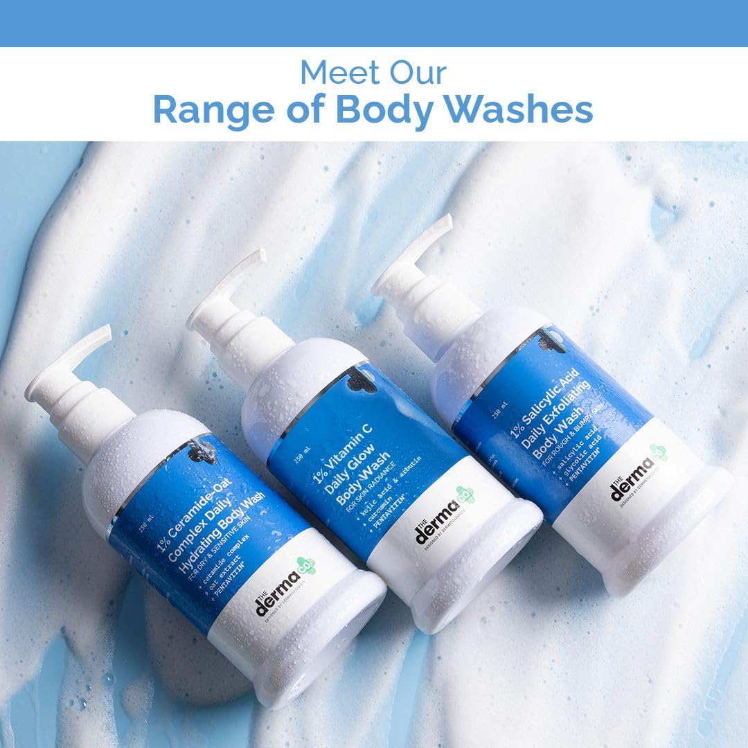 The Derma Co 1% Kojic Acid Daily Brightening Body Wash, 250 ml