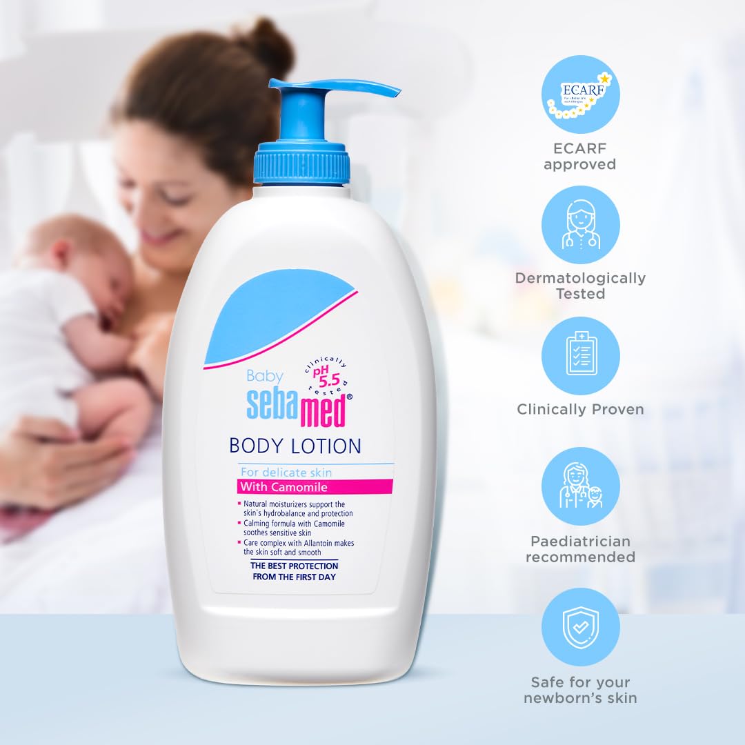 Sebamed Baby Body Lotion 400 ml, Ph 5.5, Camomile & Allantoin
