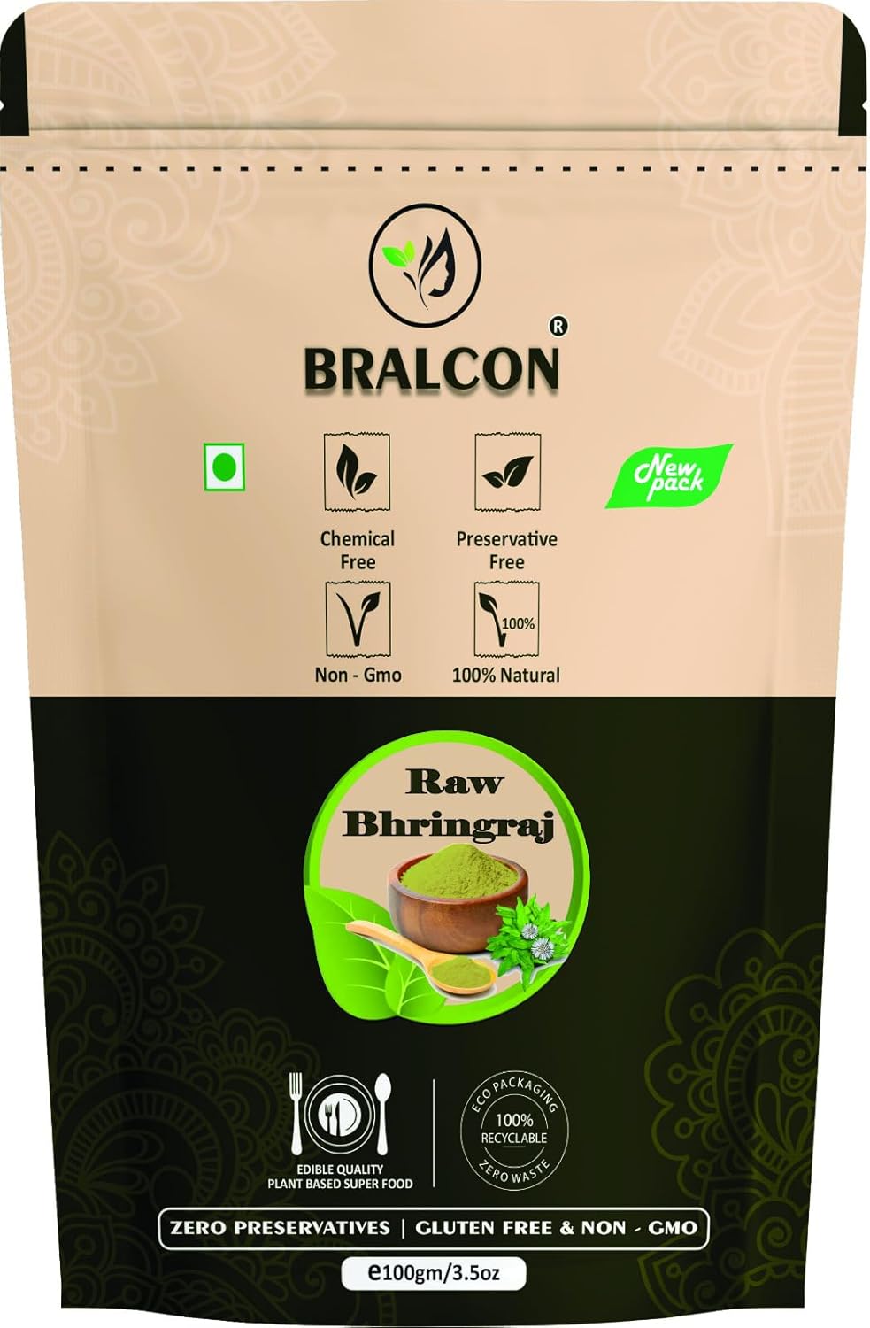 BRALCON Organic Raw Reetha, Amla, Shikakai, bhringraj, Hibiscus Combo- 500g(100g x 5 Pack)|100% Natural Whole Dried Shikakai, Reetha Nuts, Amla | Hair growth | Hair & Skin Care | Pure Raw form