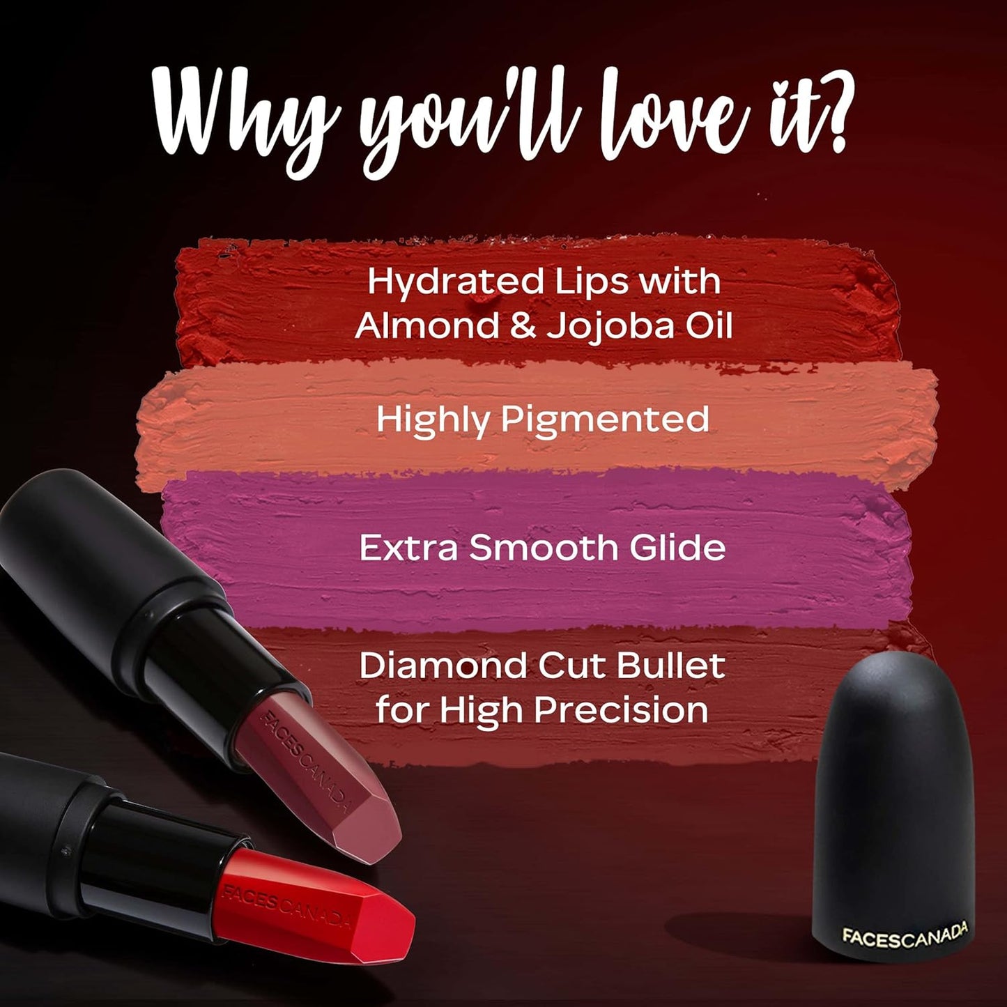 Faces Canada Weightless Matte Lipstick, Blazing Blush , 4gm