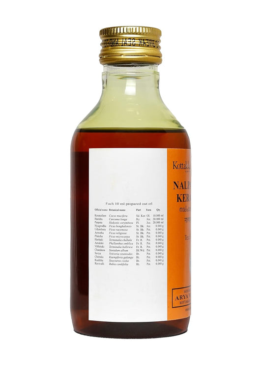 Kottakkal Ayurveda Nalpamaradi Keratailam - 200 Ml, Enriched With Herbal Ingredients For Skin