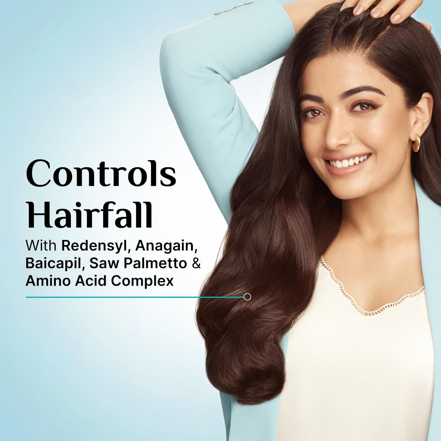 Pilgrim Redensyl & Anagain Hairfall Control Shampoo with Korean Black Rice, 200 ml