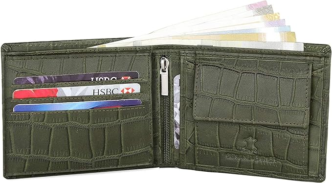 WILDHORN Genuine Leather Hand-Crafted Wallet For Men, Bifold Leather Wallet