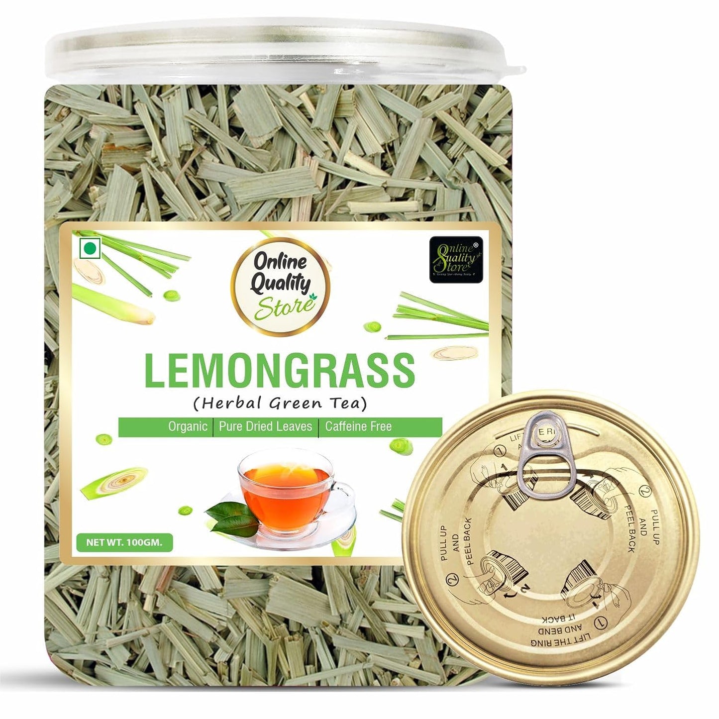 Online Quality Store Natural Lemongrass Herbal Tea - 50 gm