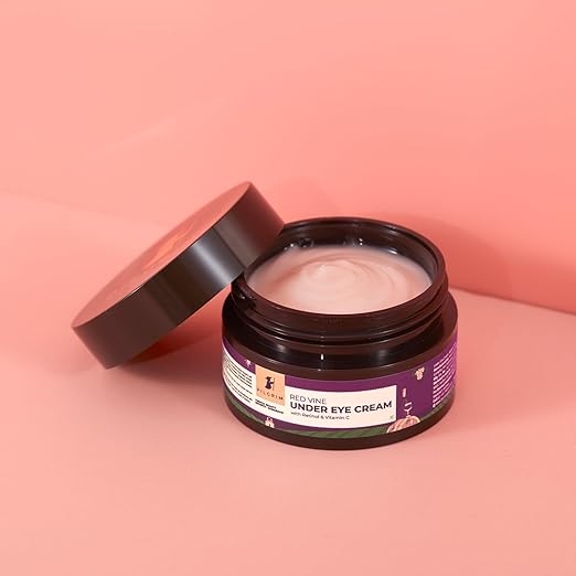 Pilgrim Red Vine, Retinol & Vitamin C Under Eye Cream | Dark circle remover cream, puffy eye - 30gm