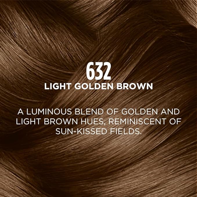 L’Oréal Paris Casting Creme Gloss Ultra Visible Hair Color With No Ammonia, Light Golden Brown 632, 100g + 60ml