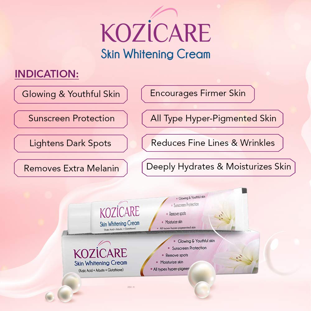 Kozicare Skin Lightening Non-Sticky Cream Lotion, 15 gm, Pack of 3