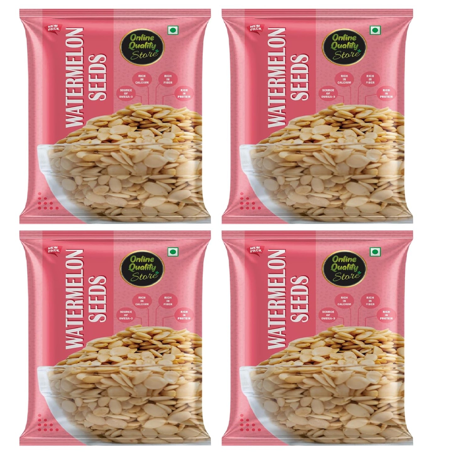 Online Quality Store Watermelon Seeds, 400 gm, Rich in Protein, Potassium, Magnesium & Iron, Zinc