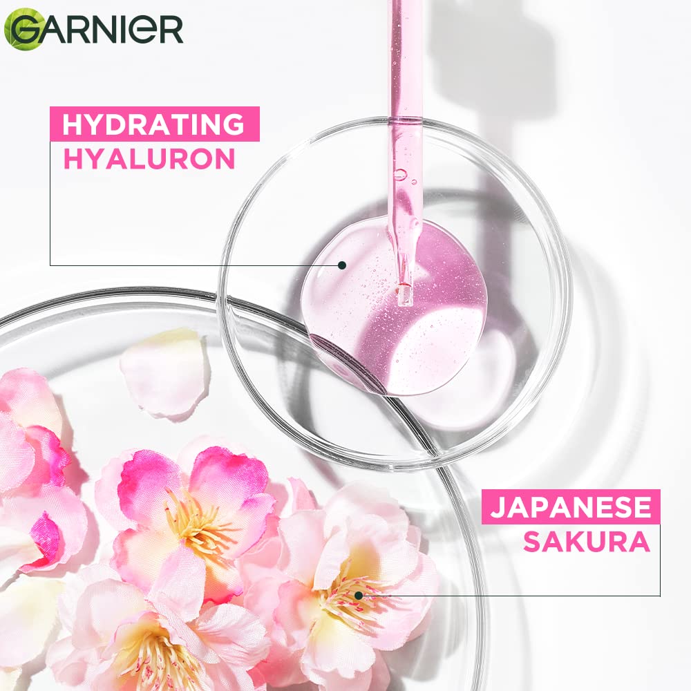 Garnier Skin Naturals, Face Mask Set, Hydrating, Pore Reducing, Brightening, and Enhances Glow, Hydra Bomb Serum Mask & Black Serum Mask, 5 pcs, 140g