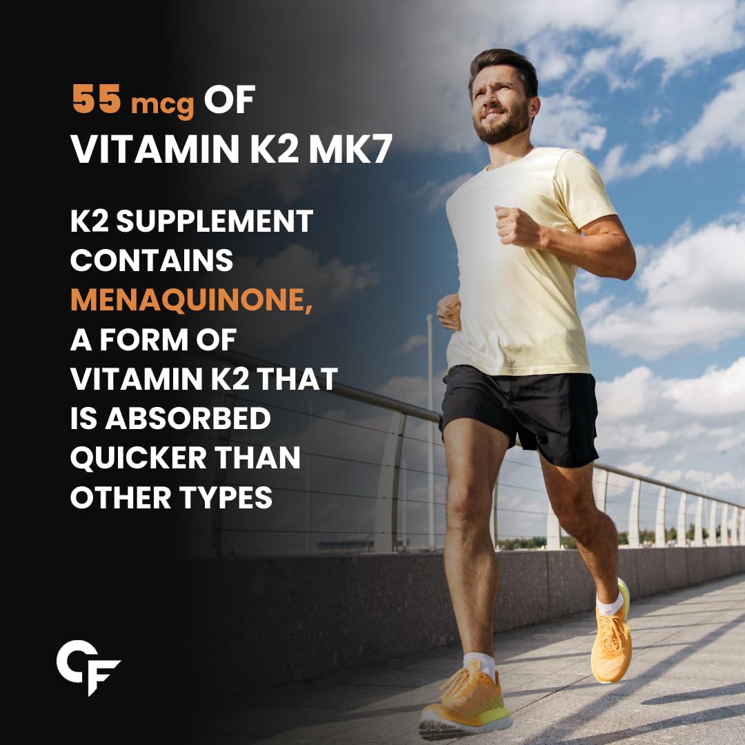 Carbamide Forte Vitamin D3 K2 Supplement for Bone & Heart Health-120 Veg Tablets