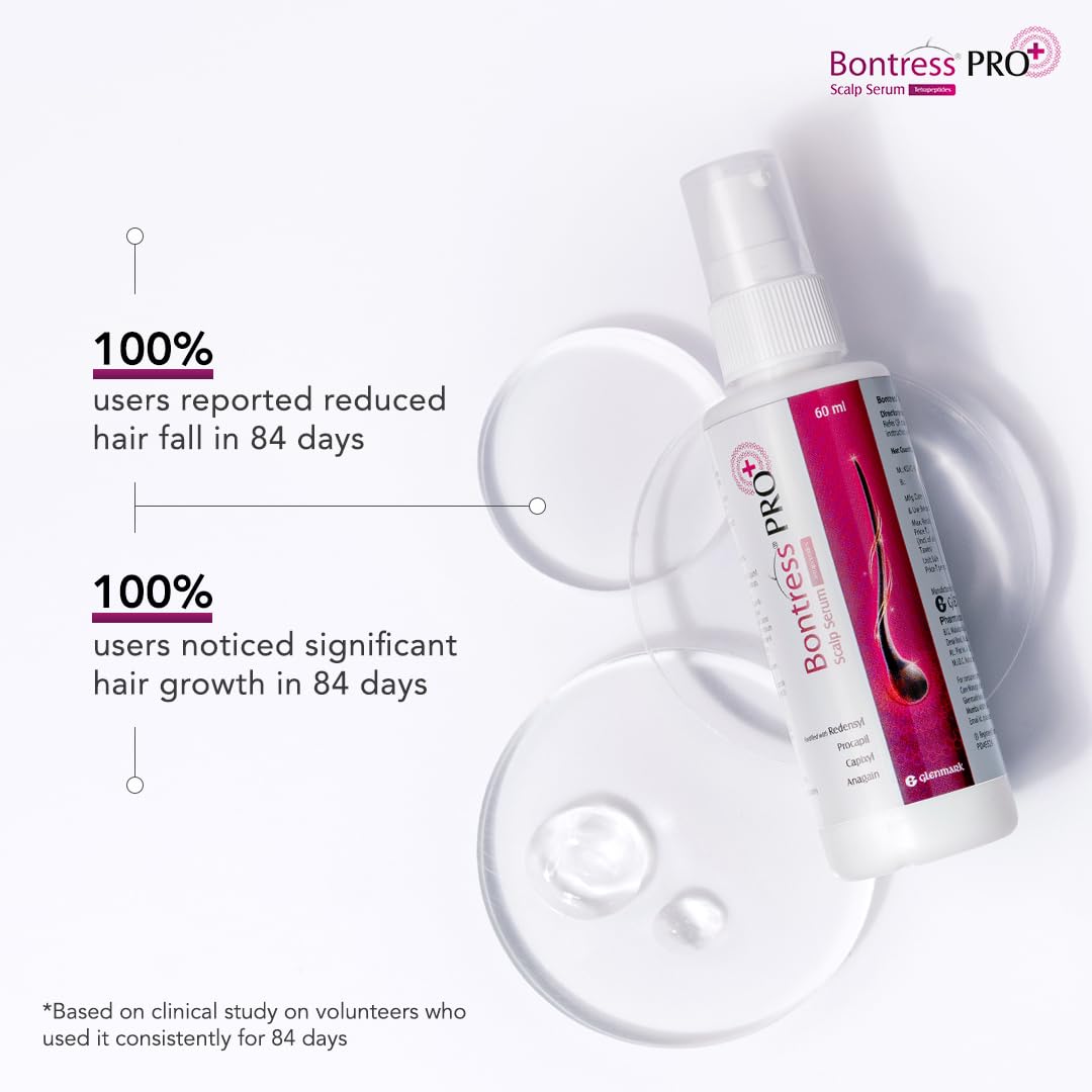 Bontress PRO+ Scalp Serum Fortified with Redensyl, Anagain, Capixyl,Procapil , 60 ml