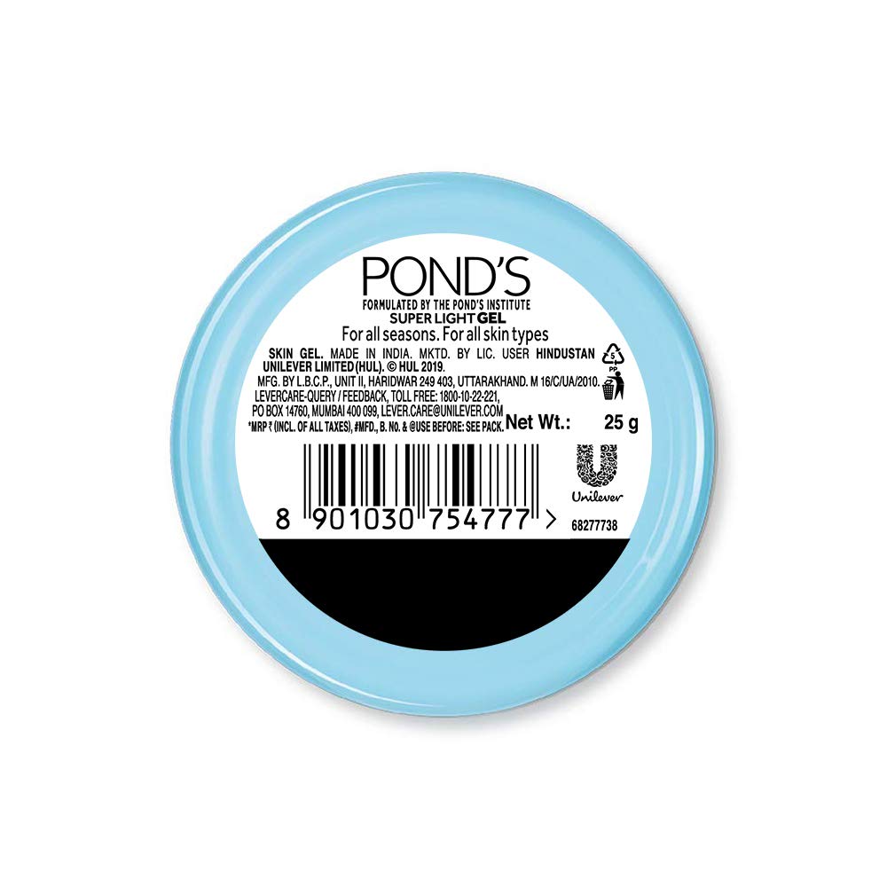 Pond's Super Light Gel Moisturiser, Oil-Free Moisturiser, 25 gm