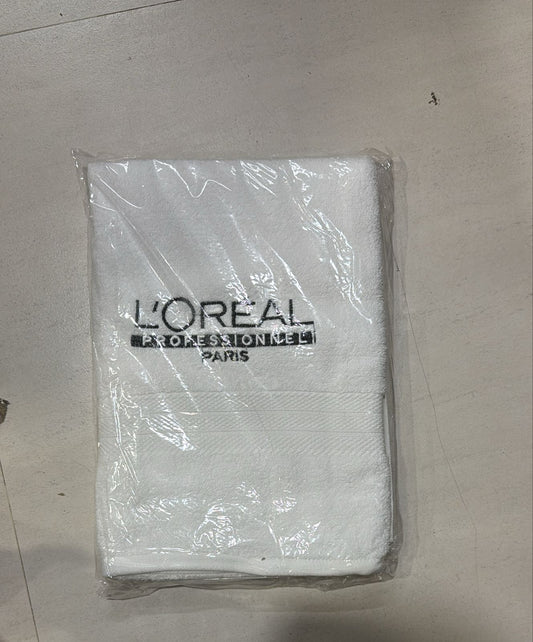 L'oreal Paris White Cotton Towel