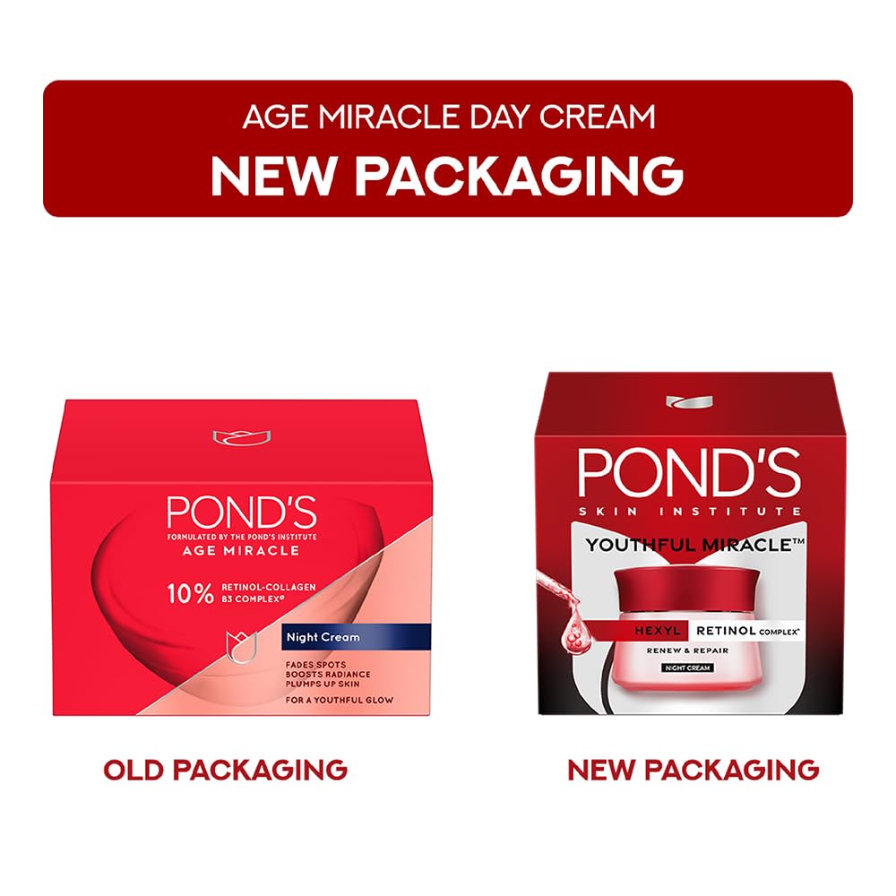 Pond's Age Miracle Wrinkle Corrector Night Cream, 50g