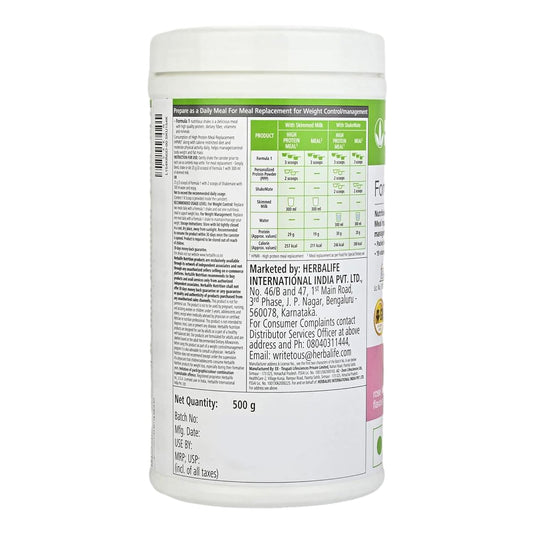 Herbalife Formula 1 Nutrition Shake Mix Rose Kheer Flavour 500 gm