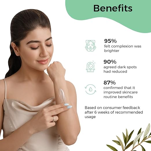 Pilgrim Squalane (Plant) Glow Moisturizer for face with Niacinamide & Vitamin C , 50 gm