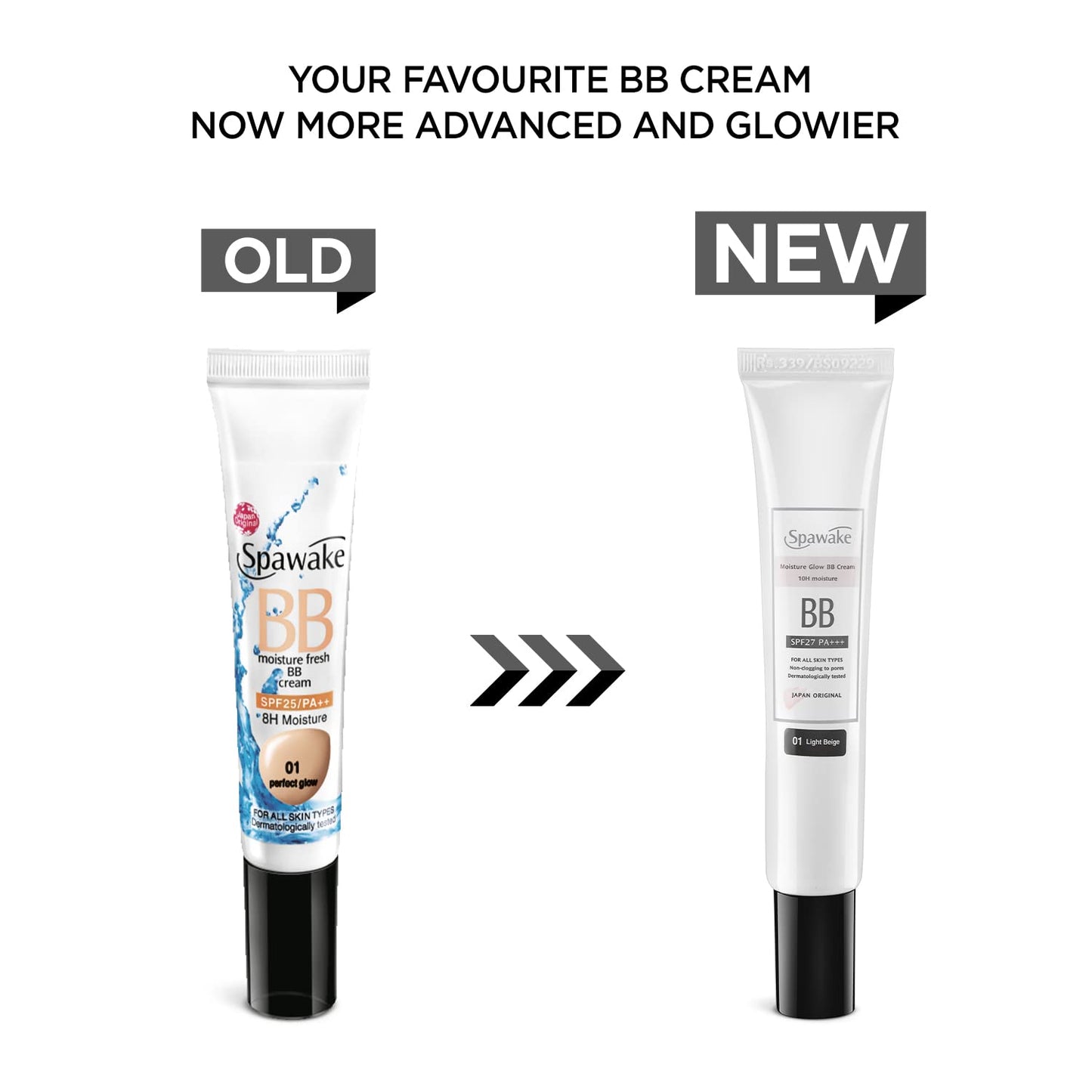 Spawake Moisture Glow BB Cream 01 Light Beige, 30 gm Pack of 2