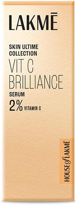 Lakme 9To5 Vitamin C+ Facial Serum with 98% Pure Vitamin C complex, Improves Skin textures, Brightens, and gives Healthy, Glowing skin, All Skin Types, 30ml