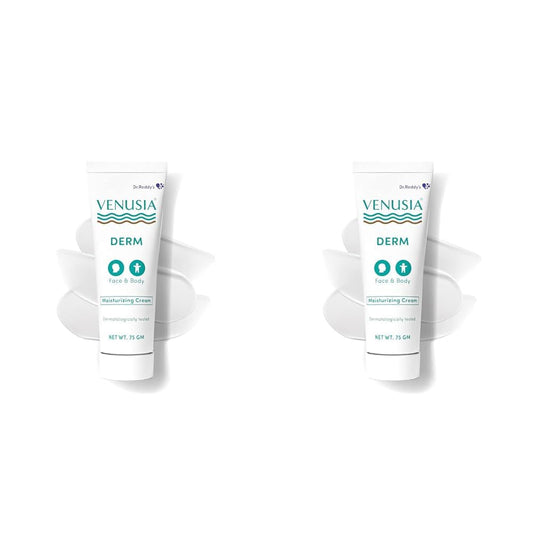 Venusia Dr Reddy'S Derm Moisturizing Lotion Cream, 75 gm Pack of 2